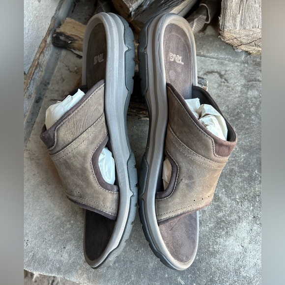 Teva Langdon true outdoor classic mens slide waterproof leather sandal Sz-14. L main image 6